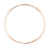 Memory Wire Inkl. Endeperler – Forgylt Messing (1mm, 12 Ringer) 