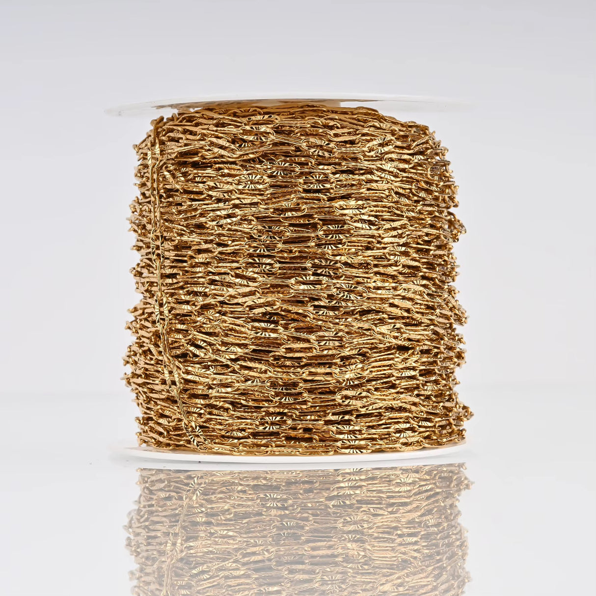 Paperclip Chain - Gold-Plated Steel (17x7x2mm)