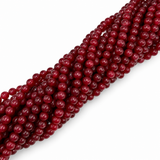 Jade Beads – Red, Round (8mm)