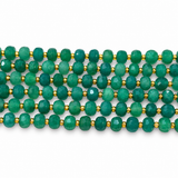 Green Aventurine Beads – Faceted Rondelle (8x6-6.5mm)