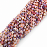 Rosa Turmalin Perler – Bicone (8mm)