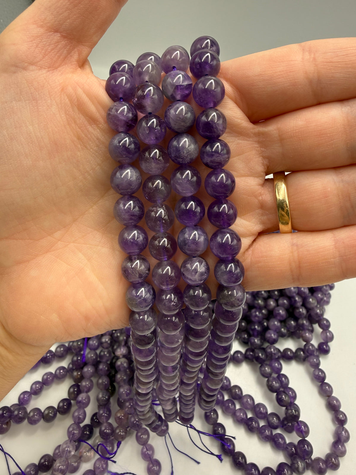 Amethyst Perlen – Rund (8mm)