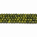 Jade Beads – Olive Green, Round (8mm)