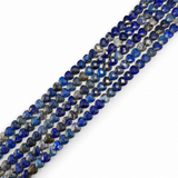 Heart-Shaped Lapis Lazuli Beads – Faceted (6mm)