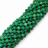 Green Aventurine Beads – Faceted Rondelle (8x6-6.5mm)