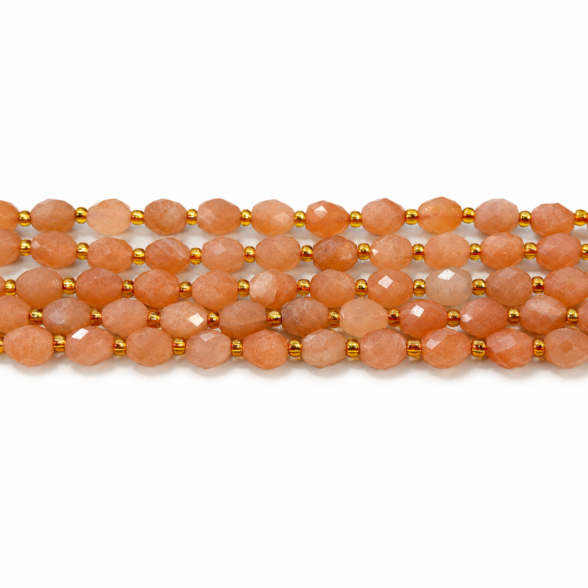 Solstein Perler – Facetterte Rice (6x8mm)