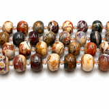 Crackle Agate Beads – Rondelle (14~15x9~10.5mm)