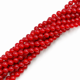 Malaysia Jade Beads – Red, Round (8mm)