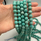 Amazonit Perler – Grøn, Grade A (10mm)