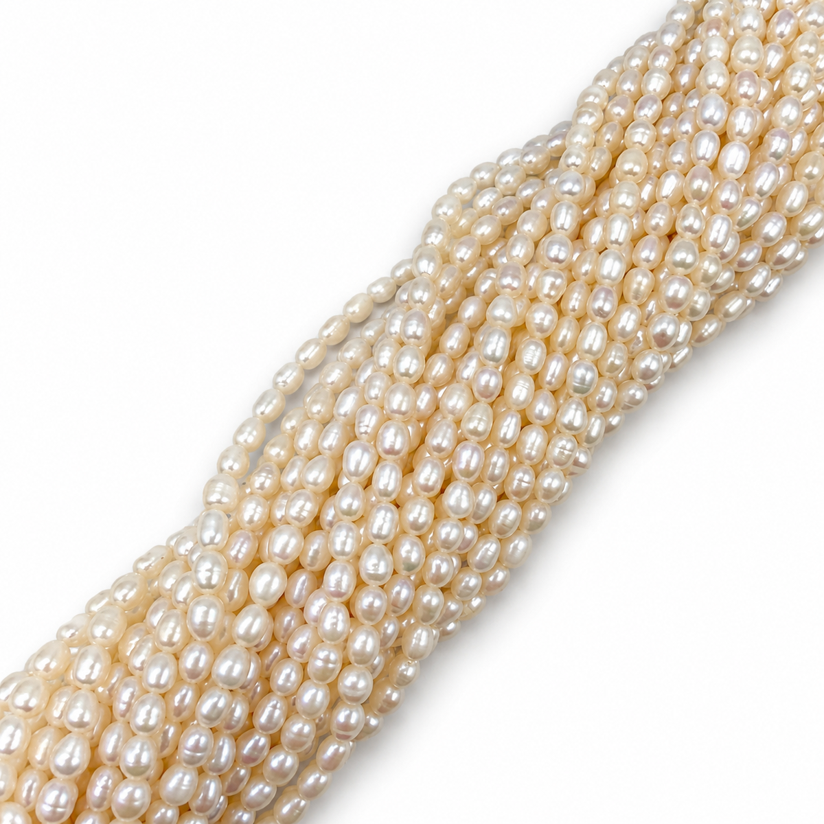 Ferskvandsperler – Rice, Grade AA (5-6,5x4-4,5mm)