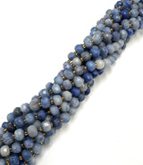 Blauer Aventurin – Facettierte Rondelle (6x8mm) 