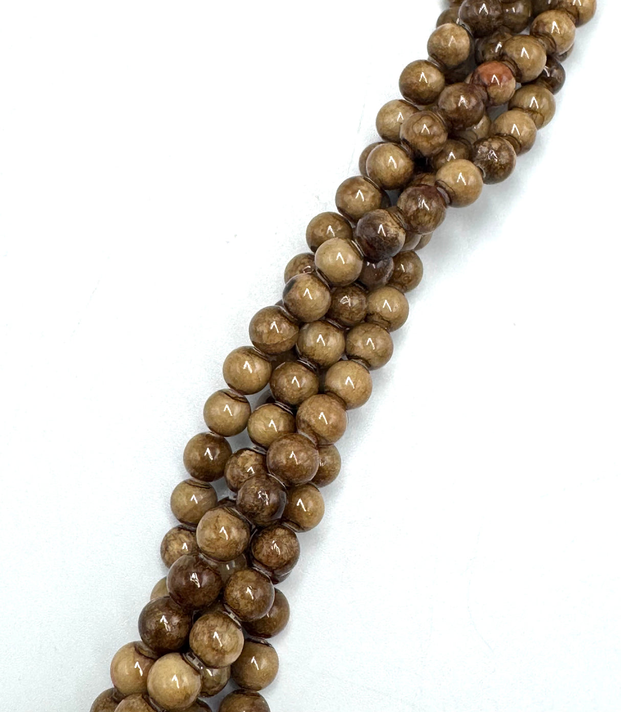 Persian Jade - Rund, Brun (6-7mm)