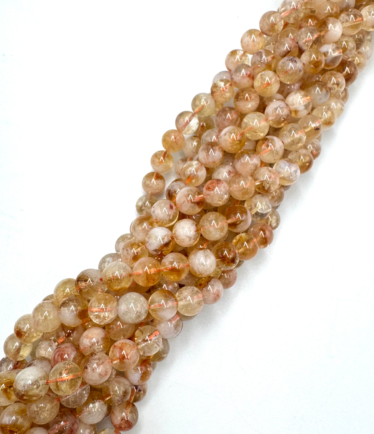Citrine Beads – Heat Treated, Round (8~8.5mm) 