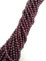 Granat Perlen – Bordeaux, rund (3mm) 