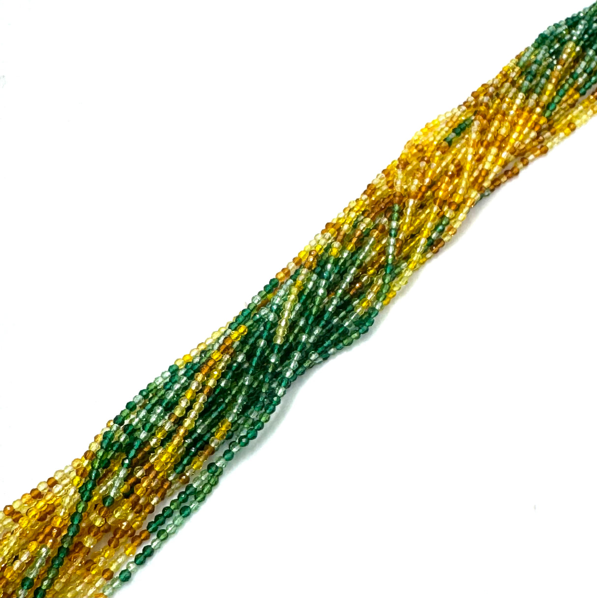 Glasperlen - Graduierte Gelb/Grün Farben (2mm) 