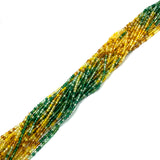 Glasperlen - Graduierte Gelb/Grün Farben (2mm) 