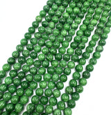 Mashan Jade Beads – Dark Green, Round (10mm) 