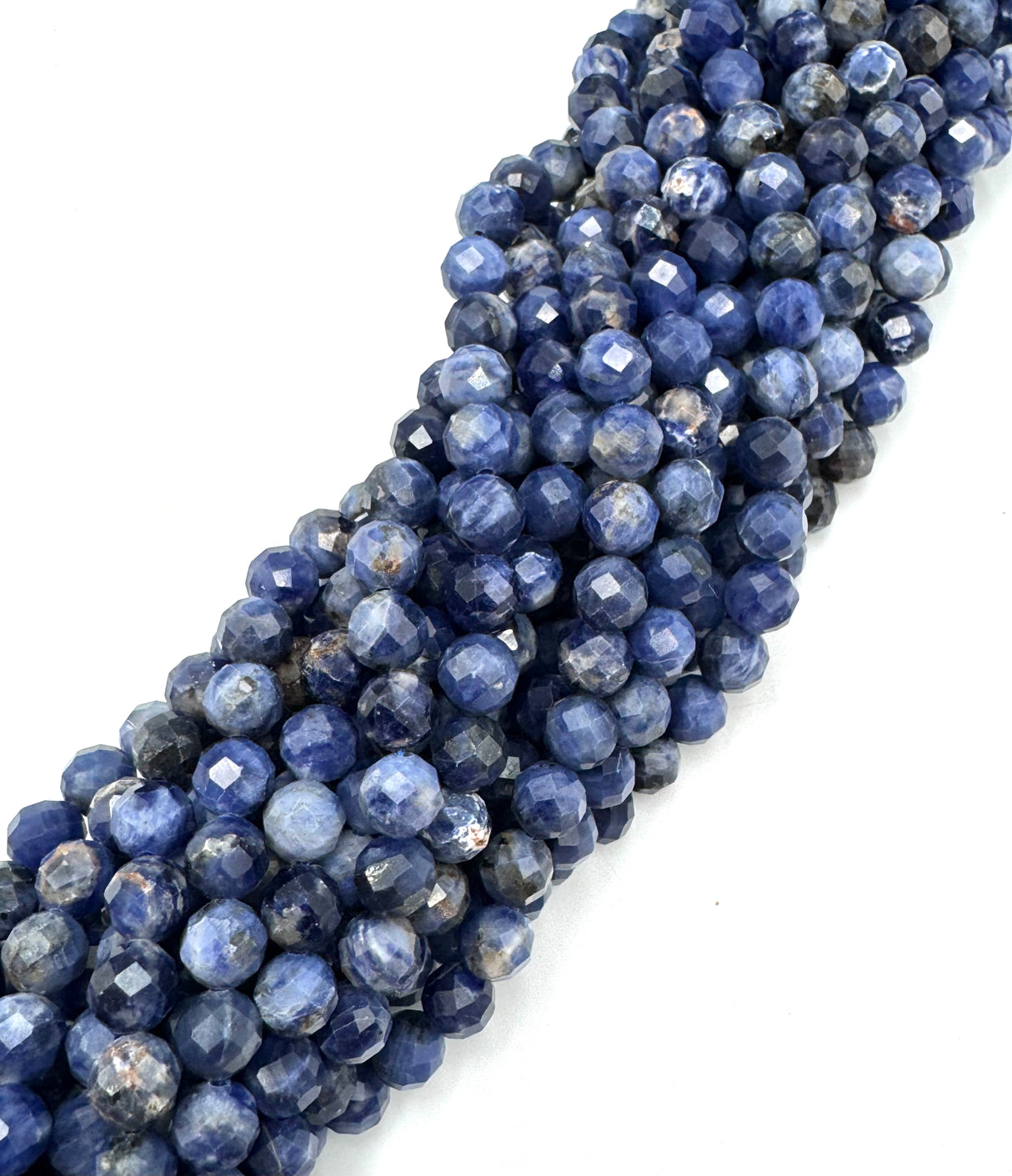 Sodalite Beads – Faceted Round (8mm) 