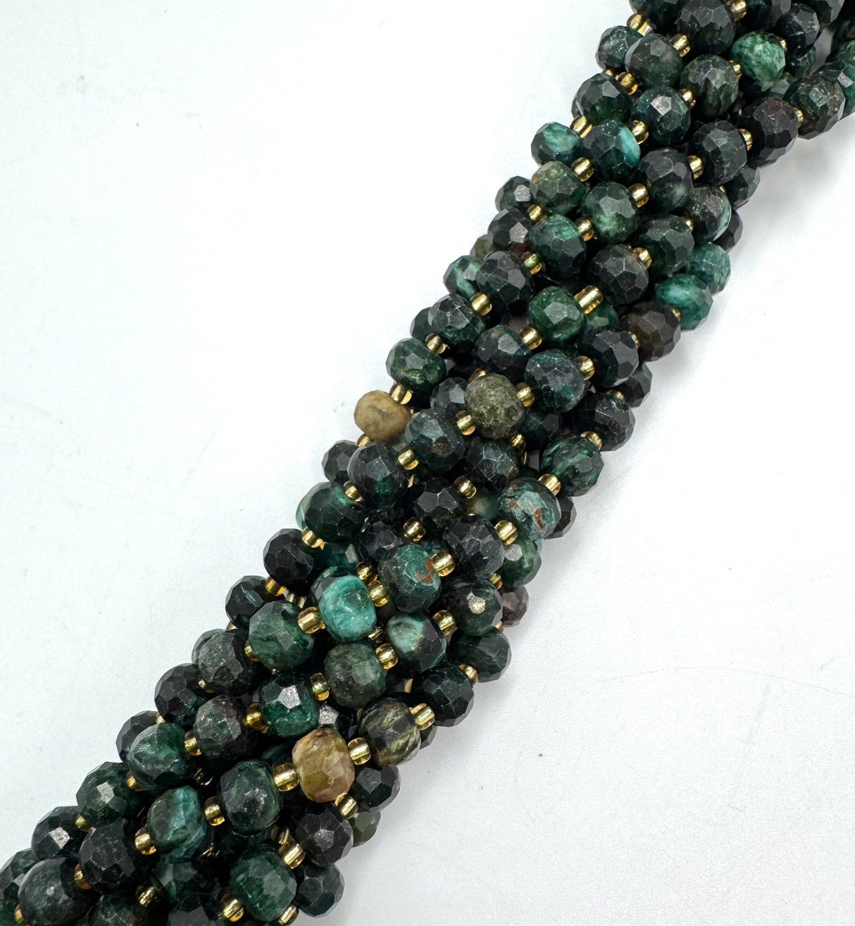 Smaragdperlen – Facettierte Rondelle (6x8mm) 