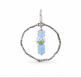Water-resistant Round Pendant With Organic Edge, (35mm, 2 pcs.) 