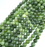 Malaysia Jade Perlen - Grün, Rund (10mm) 