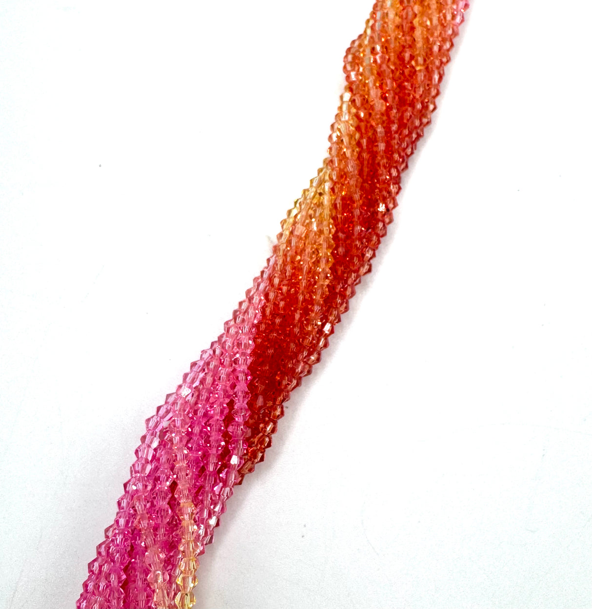 Facettierte Bicone Glasperlen Mix - Graduierte Farben (3mm) 