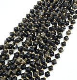 Golden Obsidian Beads – Bicones (8mm) 