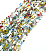 Millefiori Lampwork Beads – Hearts Mixed Colors (10x10x3mm) 