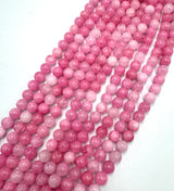 Jade Round – Pink (8.5mm) 