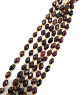 Granat Perler – Facetterte Ovale (8~9mm) 