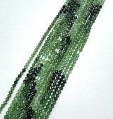 Jade-Perlen – Farbverlauf, facettierte runde Perlen (3~3,5 mm) 