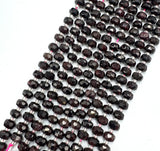 Garnet Beads – Faceted Rondelles (7~8.5mm) 