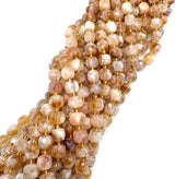 Citrine Beads – Cube (8mm) 