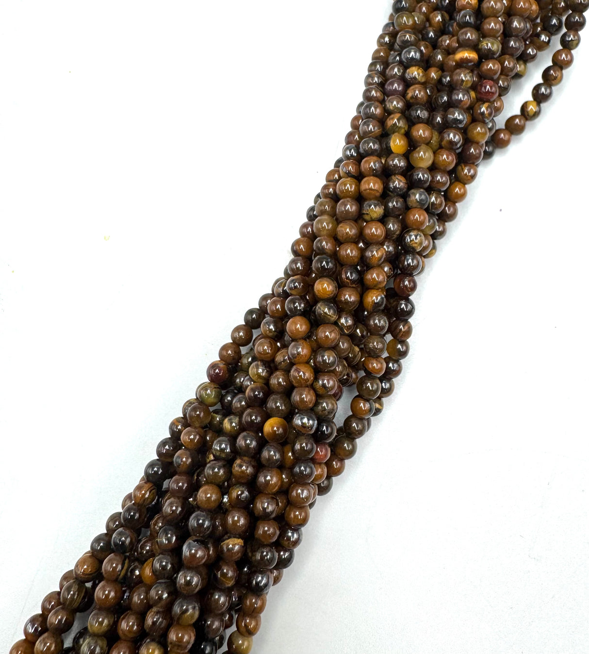 Tiger Eye Pearls – Round (4mm) 