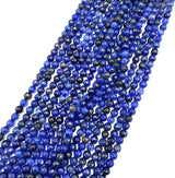 Achat – Dunkelblau, Facettierter Rund (6mm) 