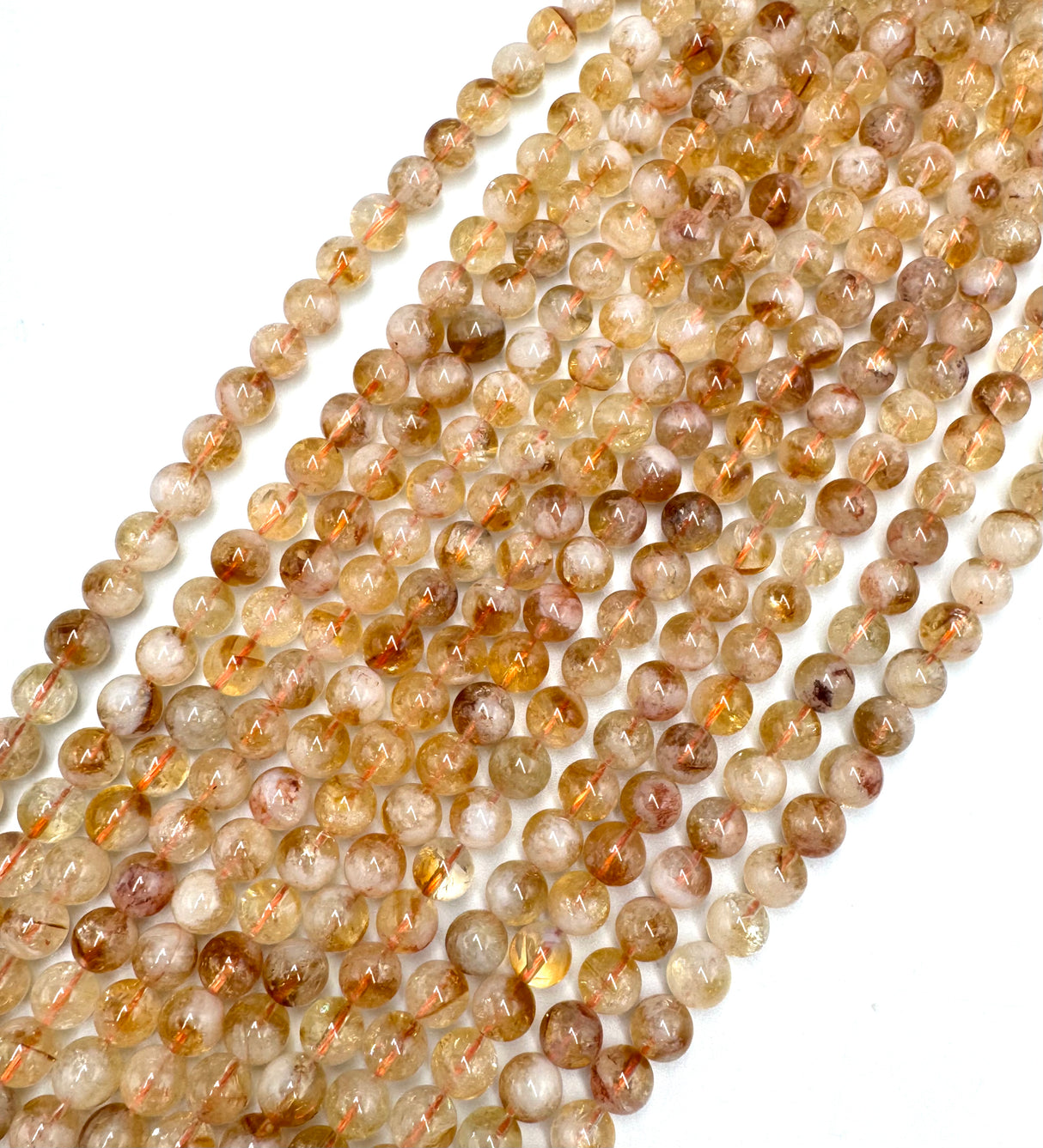 Citrine Beads – Heat Treated, Round (8~8.5mm) 