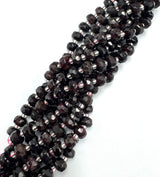 Garnet Beads – Faceted Rondelles (7~8.5mm) 