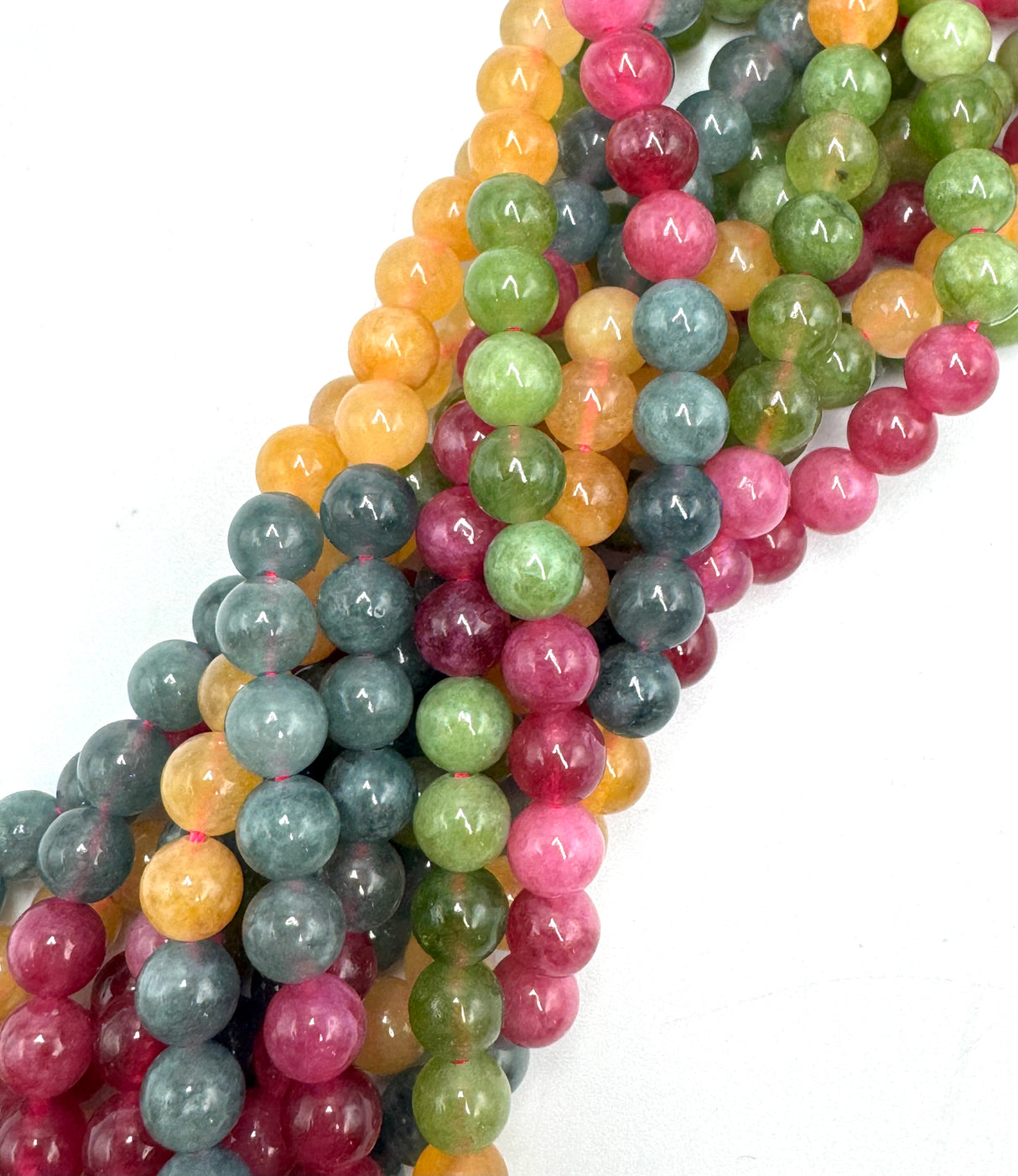 Quartz Beads – Round, Colored Mix (6-6.5mm) 
