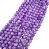 Mashan Jade – Lila, Rund (10mm) 