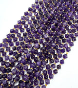 Amethyst Beads – Bicones (8mm) 