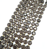 Ice Obsidian Beads – Faceted Hexagonal Flat Round (10–11mm) 