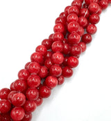 Jade – Runde, Rote (10mm) 