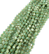 Green Aventurine Beads – Bicones (8mm) 