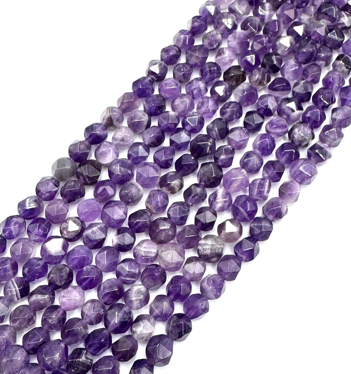 Dream Amethyst Beads – Star Cut (8mm) 