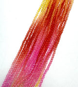Facettierte Bicone Glasperlen Mix - Graduierte Farben (3mm) 