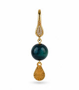 Ear Hooks With Zirconia – 18K Long-Lasting Gold Plated Brass (15x4mm)