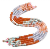 Jade Perler – Gradueret, Rondel (8,5x4,5~5,5mm)