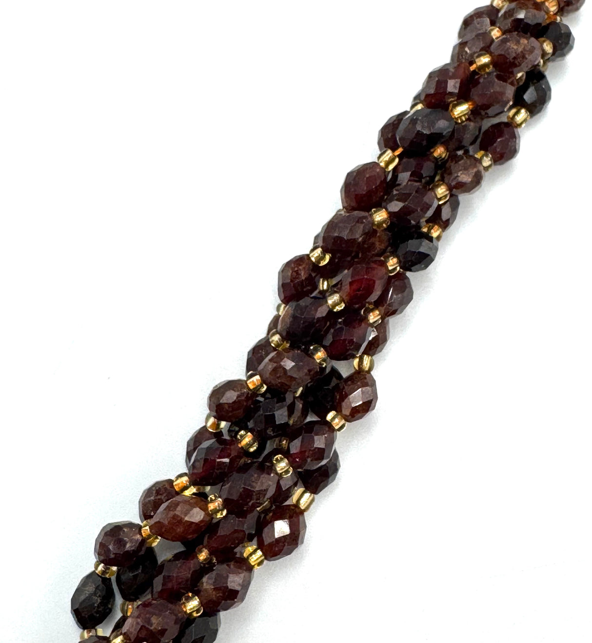 Granat Perler – Facetterte Ovale (8~9mm) 