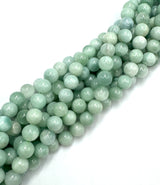 Grøn Larimar Perler – Rund (8mm)