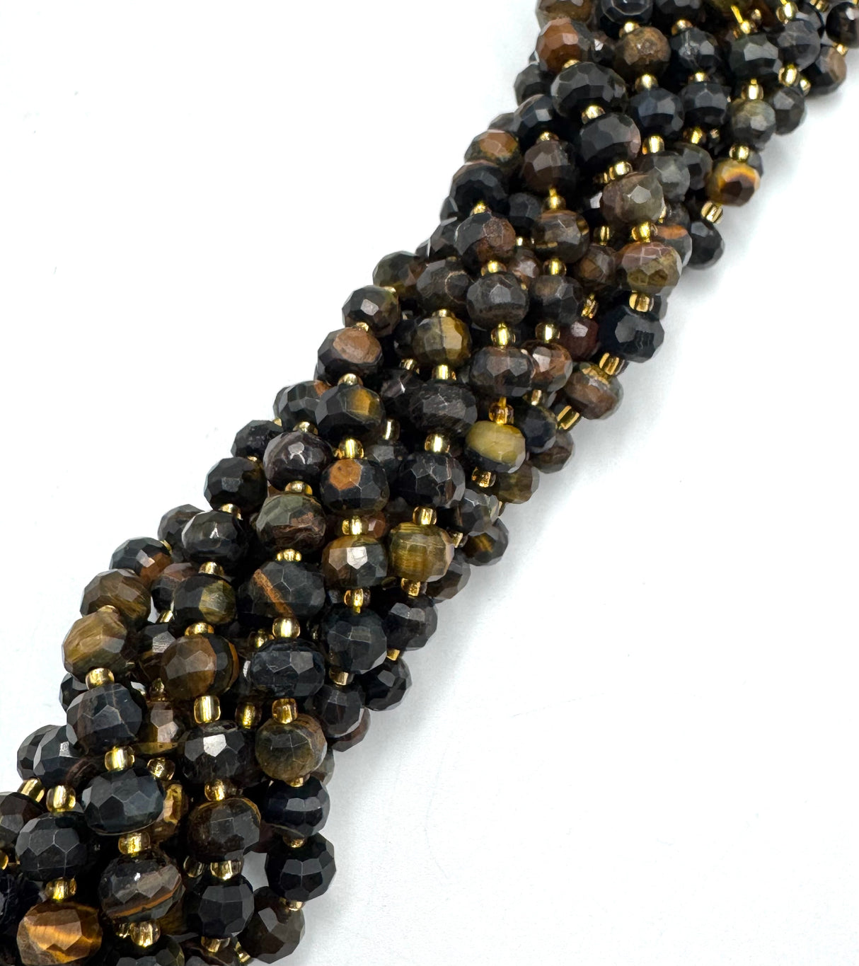 Blue Tiger Eye Beads – Faceted Rondelle (6x8mm) 